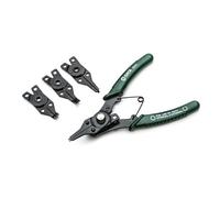 SATA ST09251SJ - Set di 5 pinze combinate ad anello con 4 ganasce intercambiabili, colore: Verde