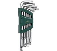 SATA ST09715 - Set di 9 chiavi Torx con punta a sfera lunga, antimanomissione