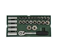 SATA ST09915SJ 26 Pezzi 1/2 "Drive 6 Point Metric Socket Tray Set