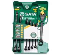SATA ST47530 - Set di chiavi combinate metriche X6, con finitura cromata brillante e lucida, facile da pulire e resiste alla corrosione