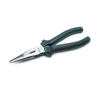 SATA ST70102AST - Pinza per taglio e presa a becco lungo, 20 cm, con corpo in acciaio al nichel-cromo e maniglie antiscivolo, colore verde, 20,5 cm