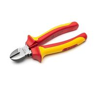 SATA ST70232ST - Pinze da taglio diagonale isolate VDE con corpo in acciaio al cromo vanadio e doppio materiale antiscivolo, colore: Verde