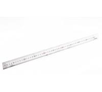 SATA ST91403 - Righello in acciaio, 50 cm, con scala fronte/retro di precisione e pratico foro per appenderla