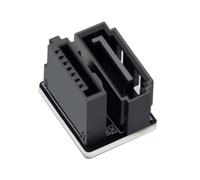SATA U Turn Adattatore 7Pin Presa A Cavo Spina 360° per Scheda Madre SSD HDD