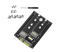 SATA3.0 Adattatore disco a stato solido a doppia chiave da disco a SATA3.0 6 Gbps adattatore per schede socket convertitore per PC portatile