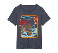 Satan is Waitin Devil Sarcastic Vintage Funny Adult Humor Maglietta, Donna Plus-Size, Pervinca, 6X