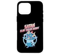 Satana è il mio Sugar Daddy (divertente dichiarazione carino diavolo grafico) Custodia per iPhone 16 Pro Max