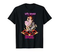 Satanic Baphomet Pentagramma Shirt Dance with The Devil Occulto Maglietta con Stampa Grafica Economica, Uomo, Nero, M