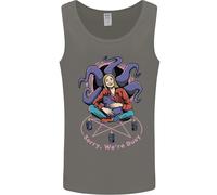 Satanic Cat Mum Black Magic Witch Halloween Uomo Vest Tank Top