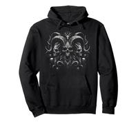 Satanic Okkult Dark Art Evil 666 Anticristo Goth Felpa con Cappuccio