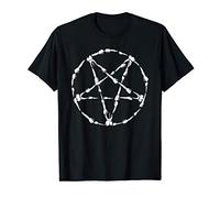 Satanic Pentagram Made From Human Teeth Dark Occult Maglietta