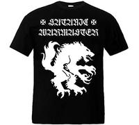 Satanic Warmaster - Maglietta con sangue vittima (originale Black Metal Merchandising) Nero XL