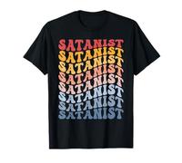 Satanista Satanismo Satanico Groovy Maglietta