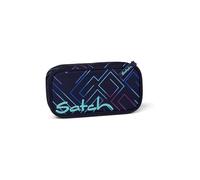 Satch Astuccio Rigido Extra large incl. divisorio Scomparto con cerniera Portapenne Triangolo Finestra per l'orario Purple Laser - Blu scuro