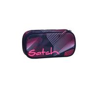 satch Astuccio Rigido Extra large incl. divisorio Scomparto con cerniera Portapenne Triangolo Finestra per l'orario Seismic Pink - Blu scuro