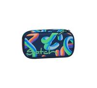 satch Astuccio Rigido Extra large incl. divisorio Scomparto con cerniera Portapenne Triangolo Finestra per l'orario Crazy Twist - Blu scuro