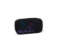 Satch Astuccio Rigido Extra large incl. divisorio Scomparto con cerniera Portapenne Triangolo Finestra per l'orario Night Vision - Nero