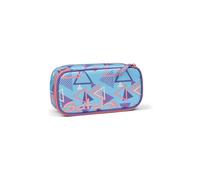 satch Astuccio Rigido Extra large incl. divisorio Scomparto con cerniera Portapenne Triangolo Finestra per l'orario 80s Dance - Azzurro