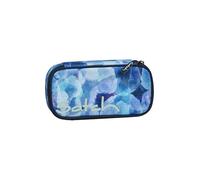 satch Astuccio Rigido Extra large incl. divisorio Scomparto con cerniera Portapenne Triangolo Finestra per l'orario Blurry Sky - Blu scuro