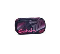 satch Astuccio Rigido Extra large incl. divisorio Scomparto con cerniera Portapenne Triangolo Finestra per l'orario Seismic Pink - Blu scuro