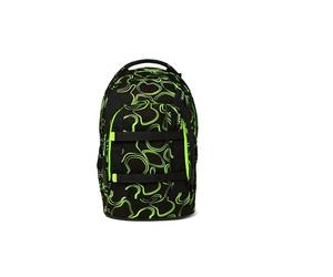 satch Black Neon Green - Zaino per bambini Bambini unisex, Green Supreme - Schwarz, Einheitsgröße - SAT-SIN-001-9SG