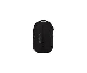 satch con:next Backpack Urban Black - Nero | Ergonomico, impermeabile e leggero con scomparto per laptop e box porta-quaderni integrata per l'uso quotidiano