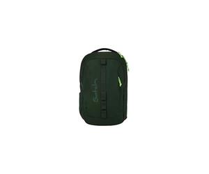 satch con:next Backpack Urban Green - Verde | Ergonomico, impermeabile e leggero con scomparto per laptop e box porta-quaderni integrata per l'uso quotidiano