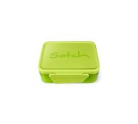 Satch Contenitore per il pranzo con divisorio, senza BPA, lavabile in lavastoviglie, verde lime, verde chiaro
