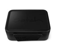 Satch Contenitore per il pranzo con divisorio, senza BPA, lavabile in lavastoviglie, colore: nero