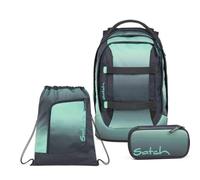 Satch Gradient Mint Set TRIPACK 3 pezzi zaino astuccio sacca sportiva ergonomici scuola