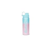 Satch in acciaio inossidabile senza BPA, 0,5 L, a tenuta stagna e adatta a bevande gassate, calde e fredde Light Blue Graffiti - Pink
