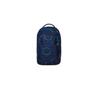 satch match plus zaino scuola satch ergonomico, espandibile 35 litri, unisex per ragazze e ragazzi, ideale per scuola Blue Tech - Blu scuro