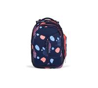 satch match Zaino da scuola dalla 5 rgonomico, espandibile fino a 35 L, stabile, tasca frontale extra Coral Reef - Blu scuro