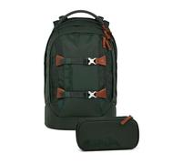 Satch Nordic Forest Green Blue Set Zaino Astuccio pack Ergonomico Ecologico 30 Litri