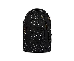 Satch pack Schulrucksack - ergonomisch, 30 Liter, Organisationstalent - Lazy Daisy - Black, einheitsgröße
