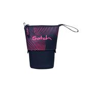 satch Pencil Slider extra large con scomparto divisorio con chiusura lampo, portapenne, triangolo, finestra per calendario delle ore, rosa sismico - blu scuro, Taglia unica, Pencil Slider