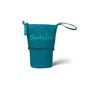 satch Pencil Slider extra large con scomparto divisorio con chiusura lampo, portapenne, triangolo, finestra per calendario delle ore, petrolio profondo