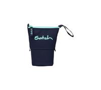 Satch Pencil Slider extra large con scomparto divisorio con chiusura lampo, portapenne, triangolo, finestra per calendario delle ore