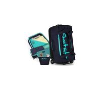 satch quest Travel Bag Set confortevole, resistente, con maniglie per il trasporto e rotelle Jet Mint - Blu scuro