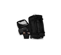satch quest Travel Bag Set confortevole, resistente, con maniglie per il trasporto e rotelle Jet Black - Nero