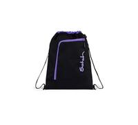 Satch Sacca Sportiva per Ragazze e Ragazzi con Scomparto con Cerniera, 12 Litri di Volume, agganciabile allo Zaino Purple Phantom - Nero