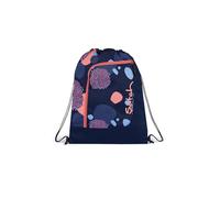 Satch Sacca Sportiva per Ragazze e Ragazzi con Scomparto con Cerniera, 12 Litri di Volume, agganciabile allo Zaino Coral Reef - Blu Scuro
