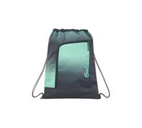 Satch Sacca Sportiva per Ragazze e Ragazzi con Scomparto con Cerniera, 12 Litri di Volume, agganciabile allo Zaino Gradient Mint - Antracite