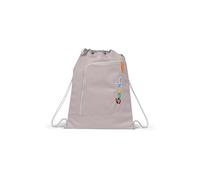 Satch Sacca Sportiva per Ragazze e Ragazzi con Scomparto con Cerniera, 12 Litri di Volume, agganciabile allo Zaino Colourful Mind - Beige