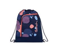 Satch Sacca Sportiva per Ragazze e Ragazzi con Scomparto con Cerniera, 12 Litri di Volume, agganciabile allo Zaino Coral Reef - Blu Scuro