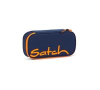 satch Schlamperbox - Mäppchen groß, Trennfach, Geodreieck - Toxic Orange - Dunkelblau