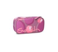 Satch Schlamperbox - Mäppchen groß, Trennfach, Geodreieck - Walking Clouds - Lila