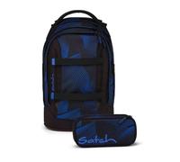 Satch Seismic Blue set bipack 2 pezzi Zaino e Astuccio ergonomici scuola