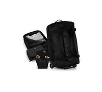 satch quest Travel Bag Set confortevole, resistente, con maniglie per il trasporto e rotelle Jet Black - Nero