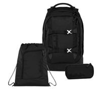 Satch Set Zaino Nordic Black Articoli Scolastici Unisex Poliestere Riciclato Nero